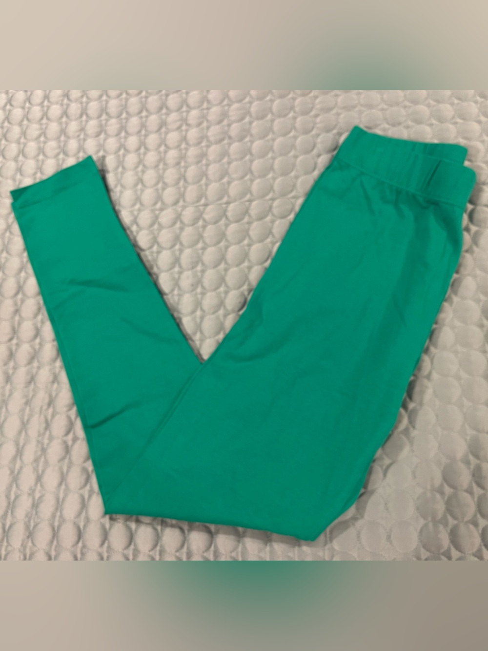 Mini Boden Girls' Teal Green Stretch Leggings Sz 12/13 Years Holiday Christmas